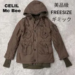CECIL McBEE ギミックジャケット　ミリタリー　ライナー付き　ブラウン