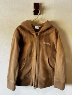 SHIPS 美品パーカー　スウェット　ブラウン　ベージュ　アウター