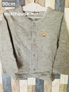 ミキハウスHot Biscuits カーディガン　グレー