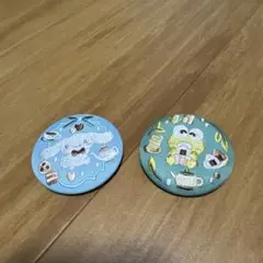 刺繍缶バッジ サンリオ シナモン けろけろけろっぴ 2個セット