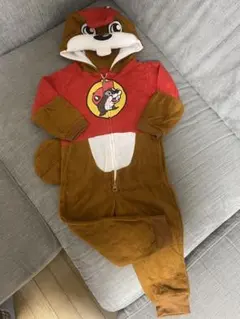 Buc-ee's ビーバー 着ぐるみ キッズ オーバーオール風ロンパース 3T
