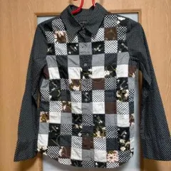 お値下げ!!　INGEBORG パッチワーク長袖シャツ