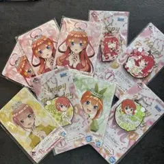 五等分の花嫁 中野五月 中野一花 中野四葉 ラバーチャーム イラストボード