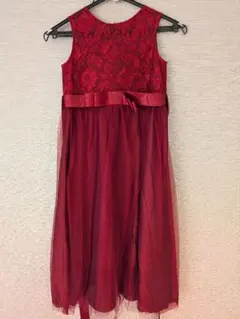 【キャサリンコテージ】デコルテシースルーロングドレス 130cm　※試着のみ