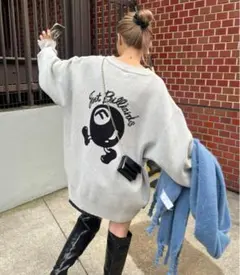 WHO'SWHOgallery COOPER FACTビリヤードロゴビッグニット