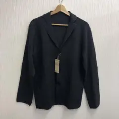 無印良品ニット テーラードジャケット ダークグレーMのサムネイル