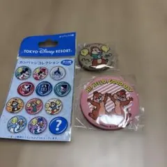 チップとデール　缶バッジ