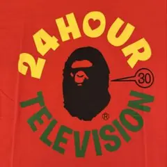 レア　2007年 APE 30 24時間テレビ アベイシングエイプ　レッド　M