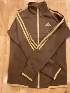 『週末限定』最終値下げ！　adidas ブラウン ジップアップジャケット