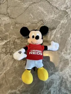 ミッキーマウス ぬいぐるみキーホルダー URAWA REDS