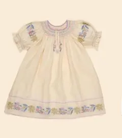 Apolina26ss刺繍ワンピース　2ー3Y