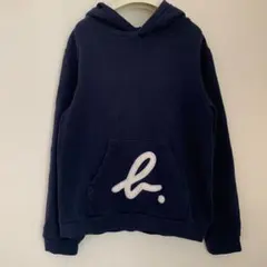 agnès b. ENFANT フードパーカー スウェット　ネイビー　10
