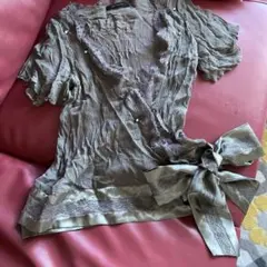 シルク100% ブラウス　半袖