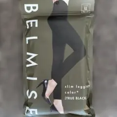 BELMISE スリムレギンスカラー TRUE BLACK LL