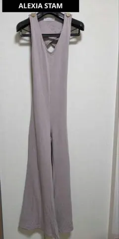 ALEXIA STAM ライトグレー オールインワン