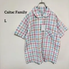 【新品】Caitac Family チェック　パジャマ M ゆったり c088⑤