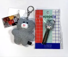 mojojojo ローリーズファーム GRY ネコ ２点セット　キーホルダー