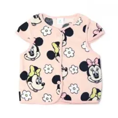 【未使用】着る毛布 ミニーマウス 100cm フリースベスト ベビー