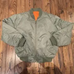 UNIQLO ユニクロ　MA1 ma-1 カーキ　オレンジ　130