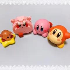 星のカービィ ワドルディ フィギュア マスコット 4個セット　ナノブロック 4体
