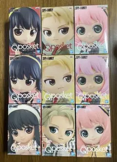 スパイファミリーQposketフィギュア9体セット