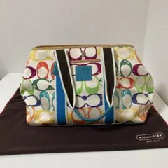 coach シグネチャー　カラフルロゴトートバッグ