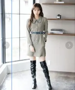 【REDYAZEL】配色タイトミニワンピース