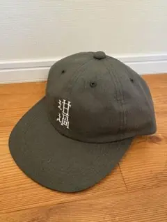 坩堝6パネルロゴキャップ　オリーブ