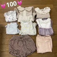 #332 女の子　春　夏　まとめ売り　100㎝ プティマイン　ブランシェス