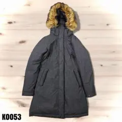 ★ノースフェイス 【美品】 ロングダウンジャケット グレー 90/M K0053