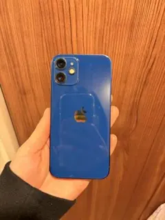 iPhone 12 mini ブルー 128GB 画面割れあり Face ID可