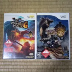 wiiソフト　モンスターハンターG&モンスターハンター3
