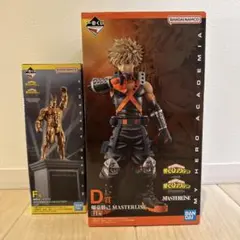 一番くじ　ヒロアカ　一番くじ D賞 爆豪勝己　、F賞 銅像オールマイト