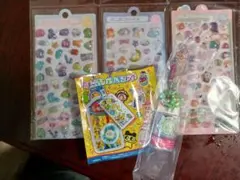 たまごっちカスタムキーリング、ケーたまホワイトクローバー&ぷくぷくシール3枚付きのサムネイル