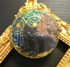黒猫ちゃん レジンヘアゴム