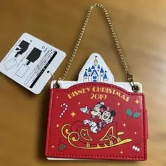 Disney Christmas 2019 パスケース　バッグチャーム ミラー