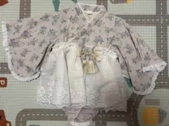 Cotton 花柄ロンパース 80cm ひな祭り