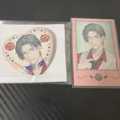 にじさんじ Rose Valentine ハート型缶バッジ チェキ 五木左京