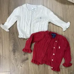 ラルフローレン　カーディガン2枚セット6M  9M