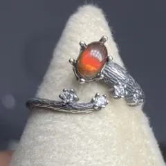 鑑別あり】希少石 K14 14K アンモライト 12.5号 5.1g