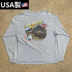 90s USA製 ハーレーダビットソン　ロンT　長袖　バイカー 古着 ビンテージ