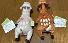最終値下げ　本日削除　くったり　ろんぐシカさん　約19cm二匹セット売りのサムネイル