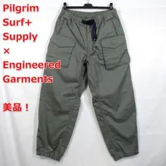 美品 エンジニアードガーメンツ ピルグリム 6P BIKE パンツ M ブラック ENGINEERED GARMENTS for Pilgrim Surf+Supply『6P BIKE PANTS