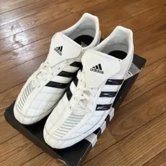 adidas サッカーシューズ ホワイト/ブラック一回着用27.5のサムネイル
