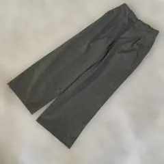 ユニクロタックワイドパンツ グレーM