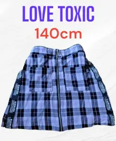Lovetoxic スカート 140cm チェック ガールズ ラブトキシック
