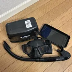 TUSA M-19SQB ダイビングマスク ケース付き