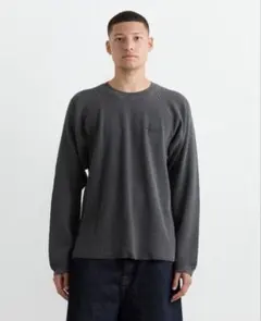 Stussy ワッフル　サーマルロンt 長袖 カットソー グレーMのサムネイル