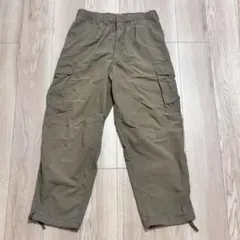UNIQLO U 460268 ワイドフィットパラシュートカーゴパンツ カーキ