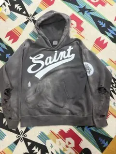 saint mxxxxxx セントマイケル パーカー Mサイズ ニキ着用 正規品 セントマイケル パーカー ダメージ加工 ENHYPEN ニキ着用